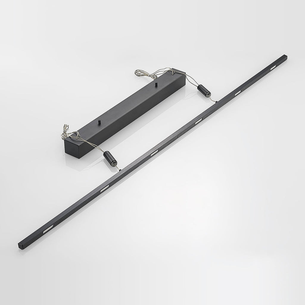 LED pendellampe Stakato 6-lys dimbar svart matt 140 cm nærbilde