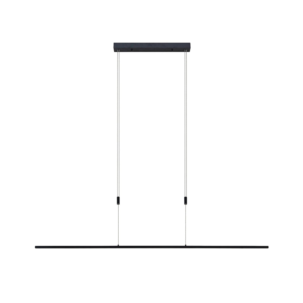 LED pendellampe Stakato 8-lys svart 180 cm dimbar detalj av lyskilde