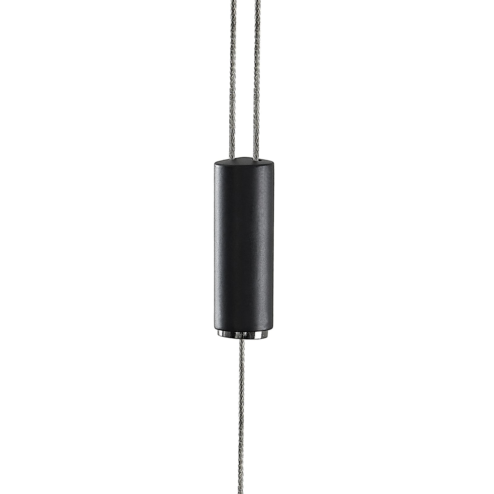 LED pendellampe Stakato 8-lys svart 180 cm dimbar dimmer kontroll