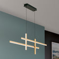 LED pendellampe Stargate dimbar svart-gull forfra