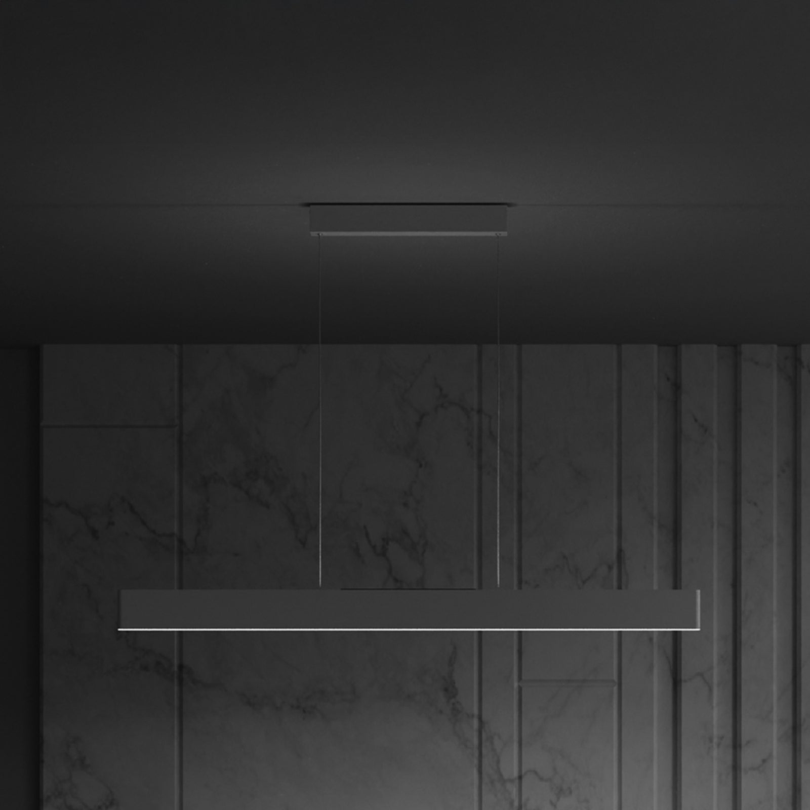 LED pendellampe Step hvit 118,5 cm 30W varmhvit forfra