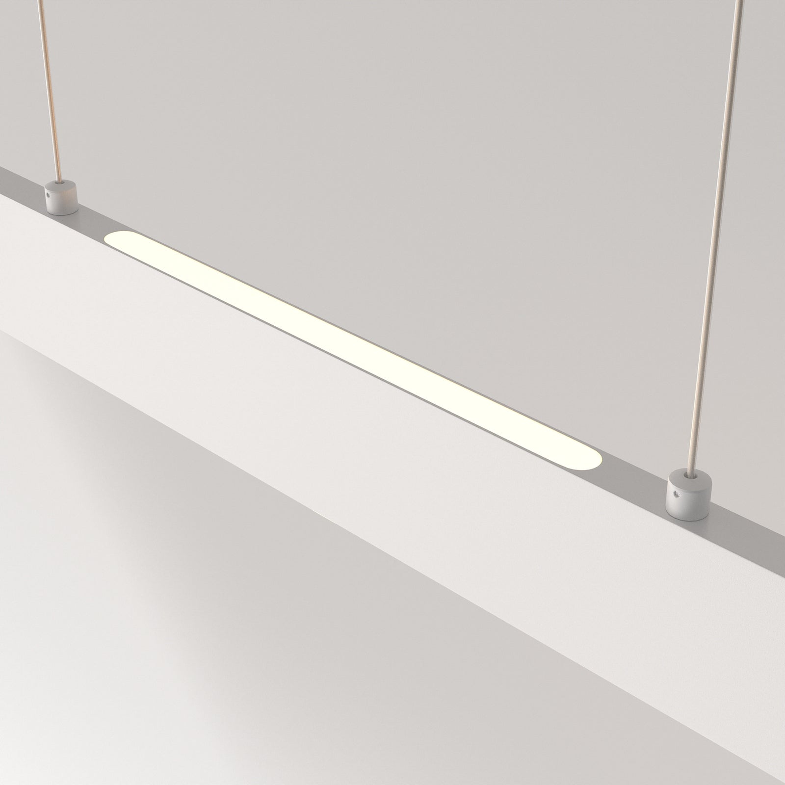 LED pendellampe Step hvit 118,5 cm 30W varmhvit oppheng