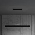LED pendellampe Step svart aluminium 118,5 cm forfra