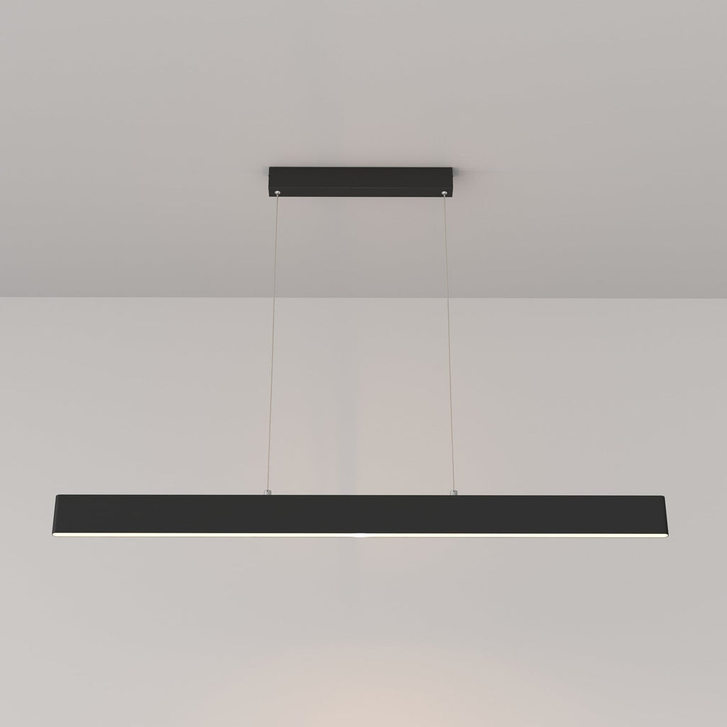 LED pendellampe Step svart aluminium nærbilde