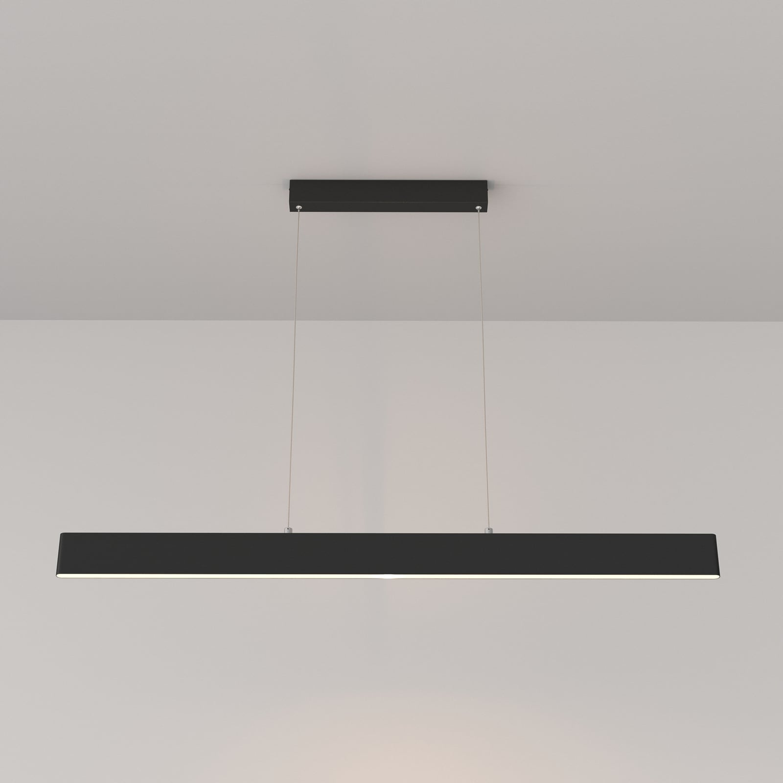 LED pendellampe Step svart aluminium nærbilde
