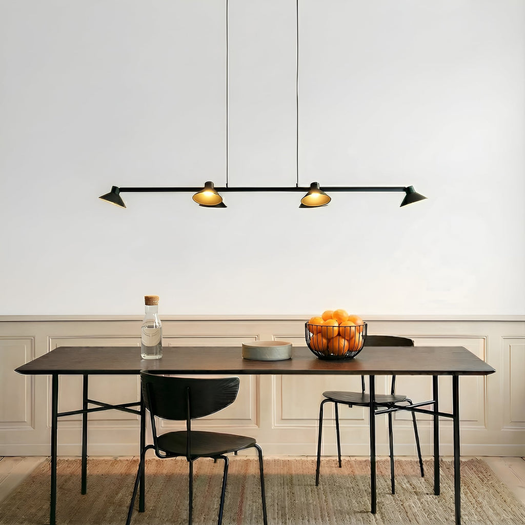 LED pendellampe Steve 6-lys svart bakside