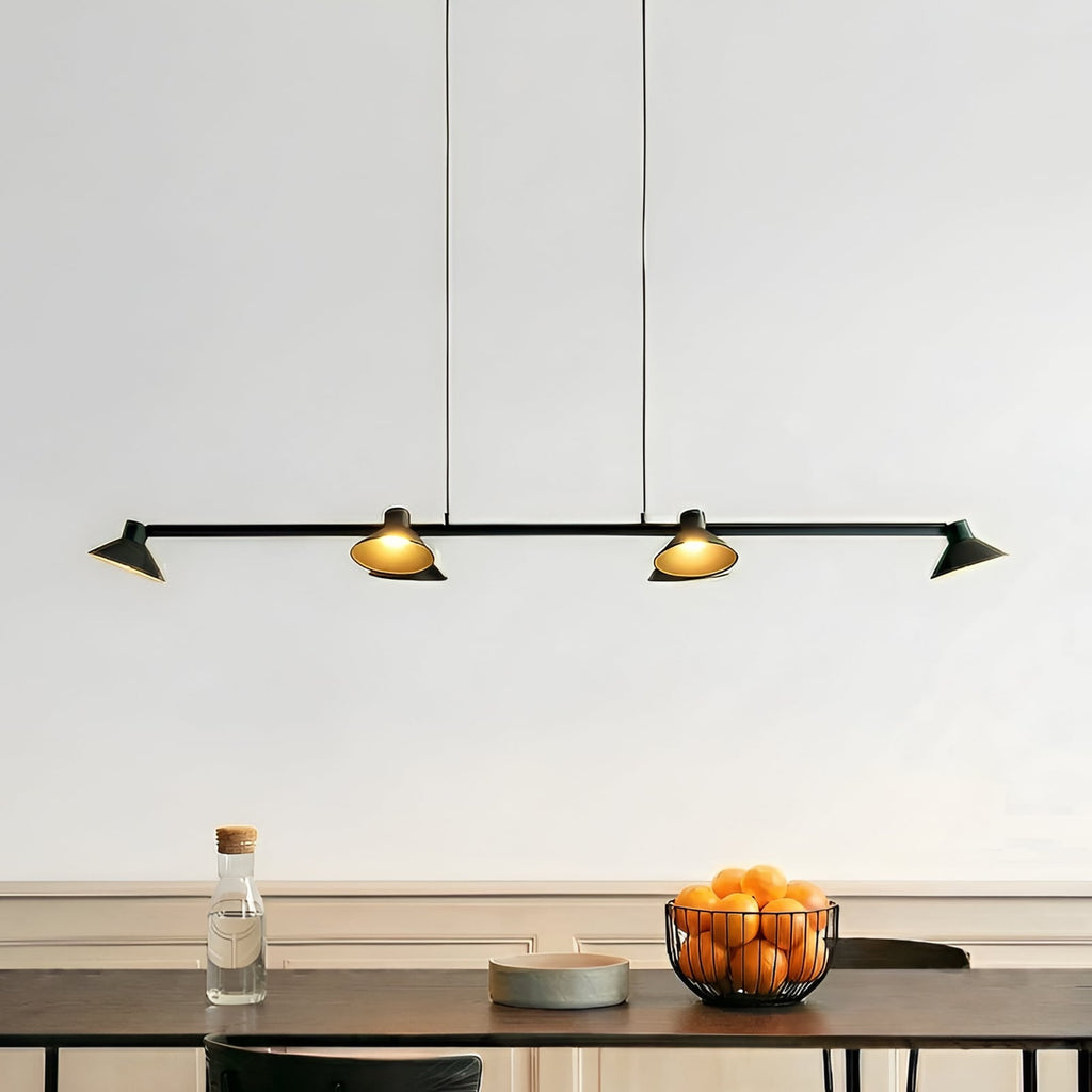 LED pendellampe Steve 6-lys svart foran