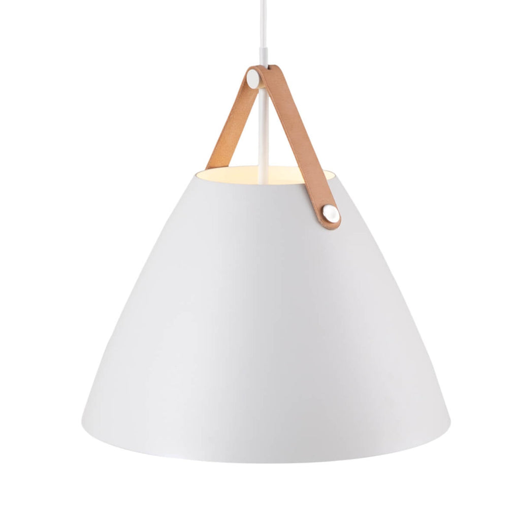 LED pendellampe Strap 36 metall dimbar Ø36 cm E27 hvit nærbilde