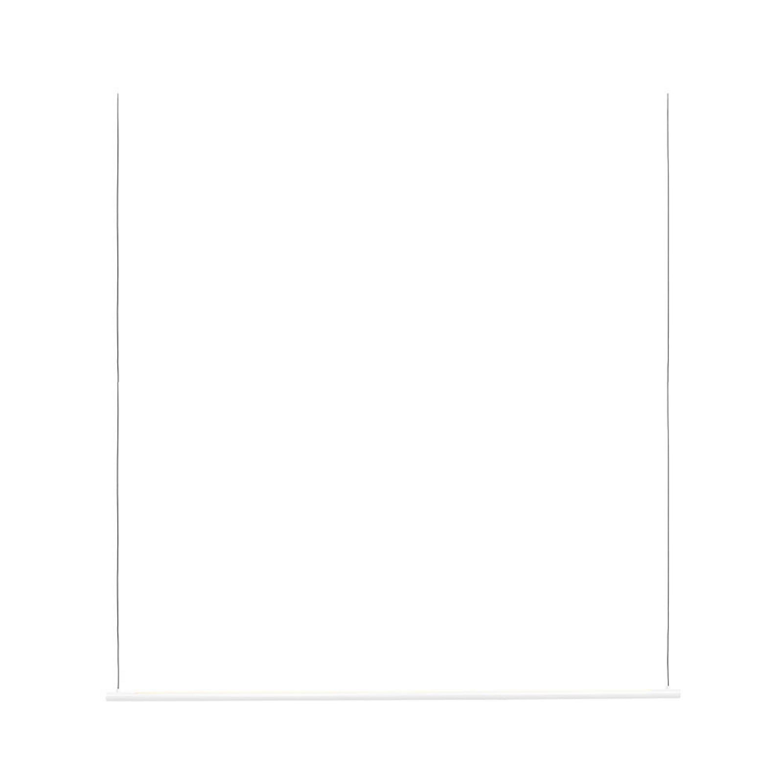 LED pendellampe Straw 150 hvit aluminium dimbar 150 cm forfra