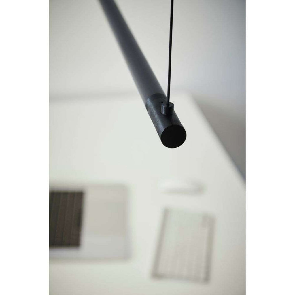 LED pendellampe Straw 150 svart aluminium oppheng