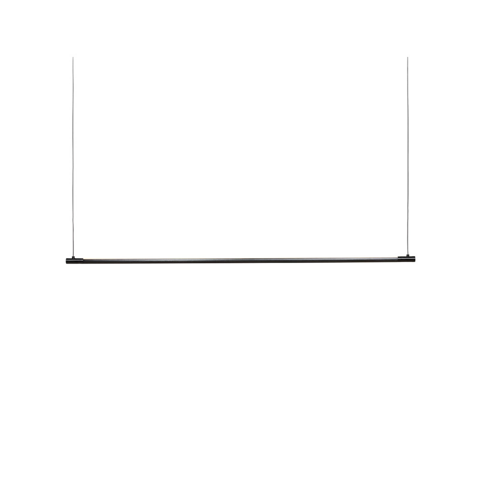 LED pendellampe Straw 200 aluminium svart forfra