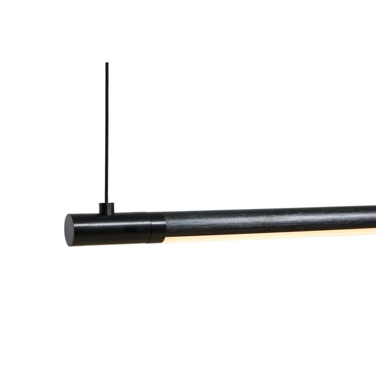 Detalj av LED pendellampe Straw 200 aluminium svart