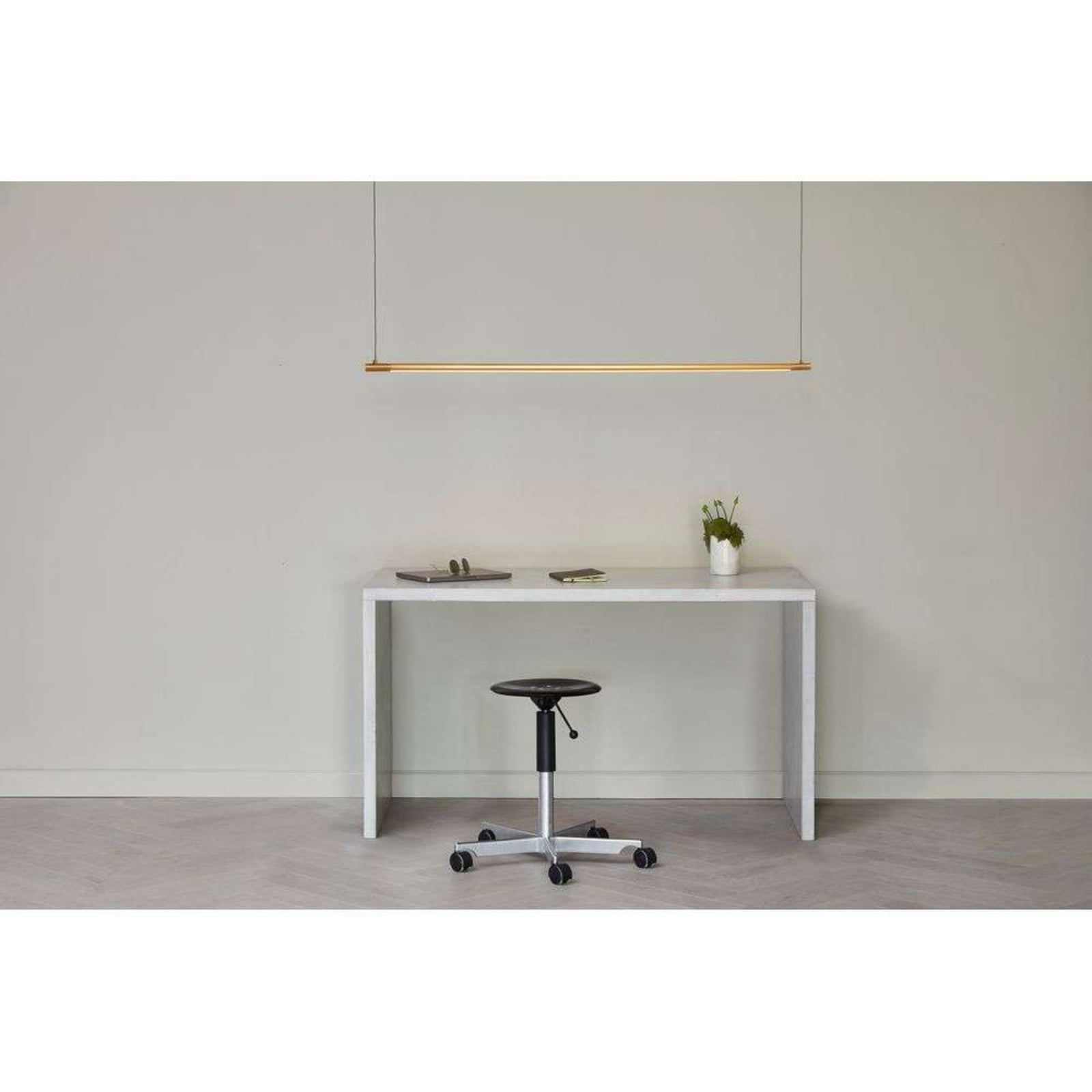 LED pendellampe Straw 200 gull aluminium lysutslipp