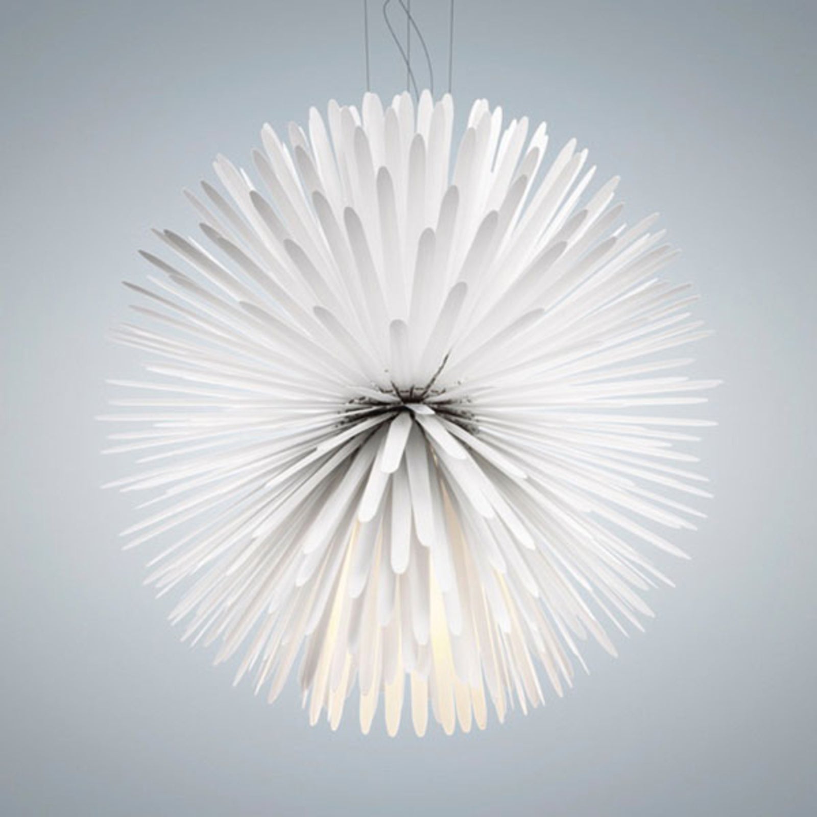 LED pendellampe Sun - Light of Love Ø65 cm hvit bakside