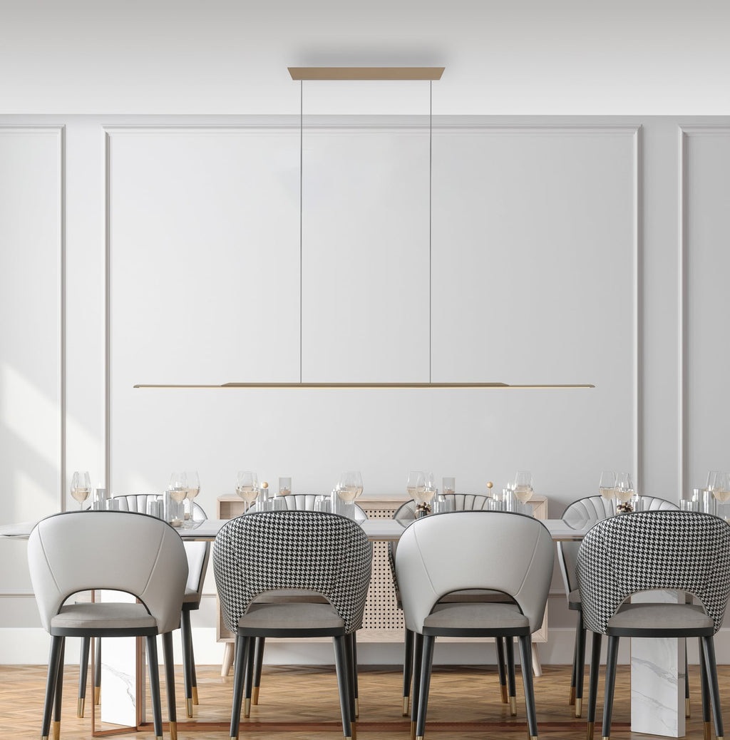 LED pendellampe Surface aluminium bronse 160 cm dimbar detalj