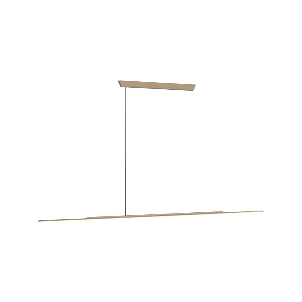 LED pendellampe Surface aluminium bronse 160 cm dimbar montert