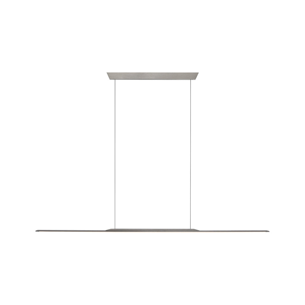 LED pendellampe Surface grå aluminium 160 cm dimbar 25W montert i rom