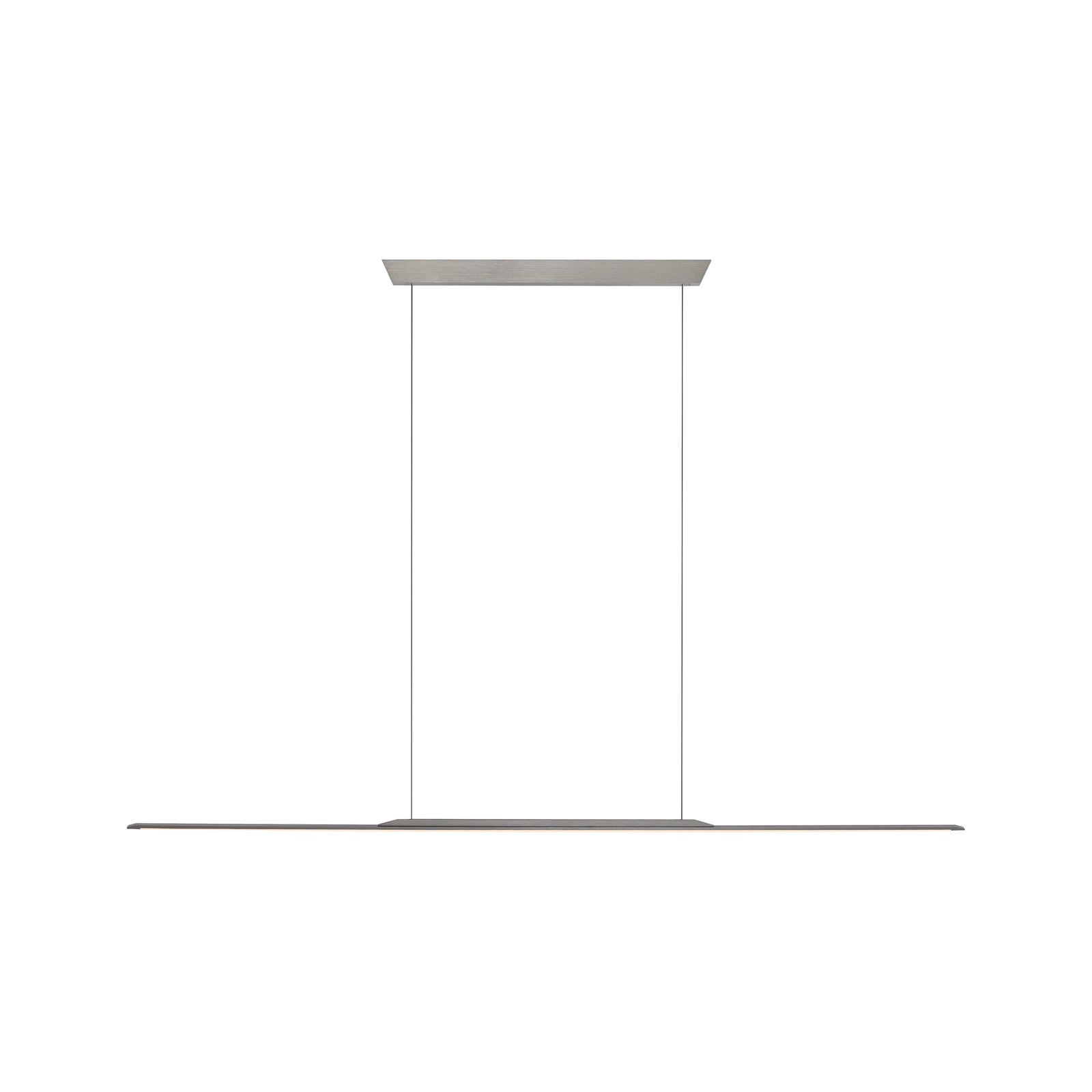 LED pendellampe Surface grå aluminium 160 cm dimbar 25W montert i rom