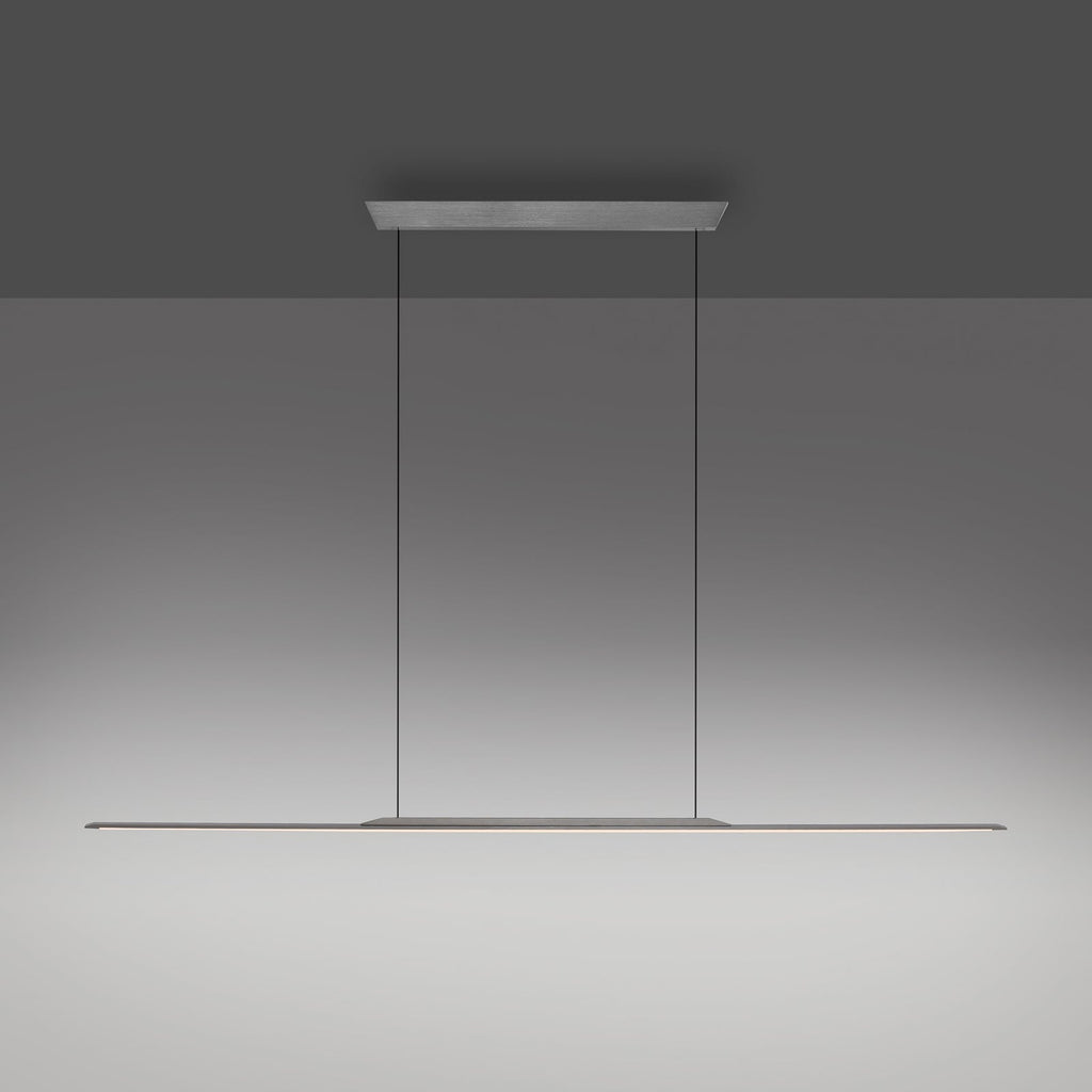 LED pendellampe Surface grå aluminium 160 cm dimbar 25W justerbart oppheng