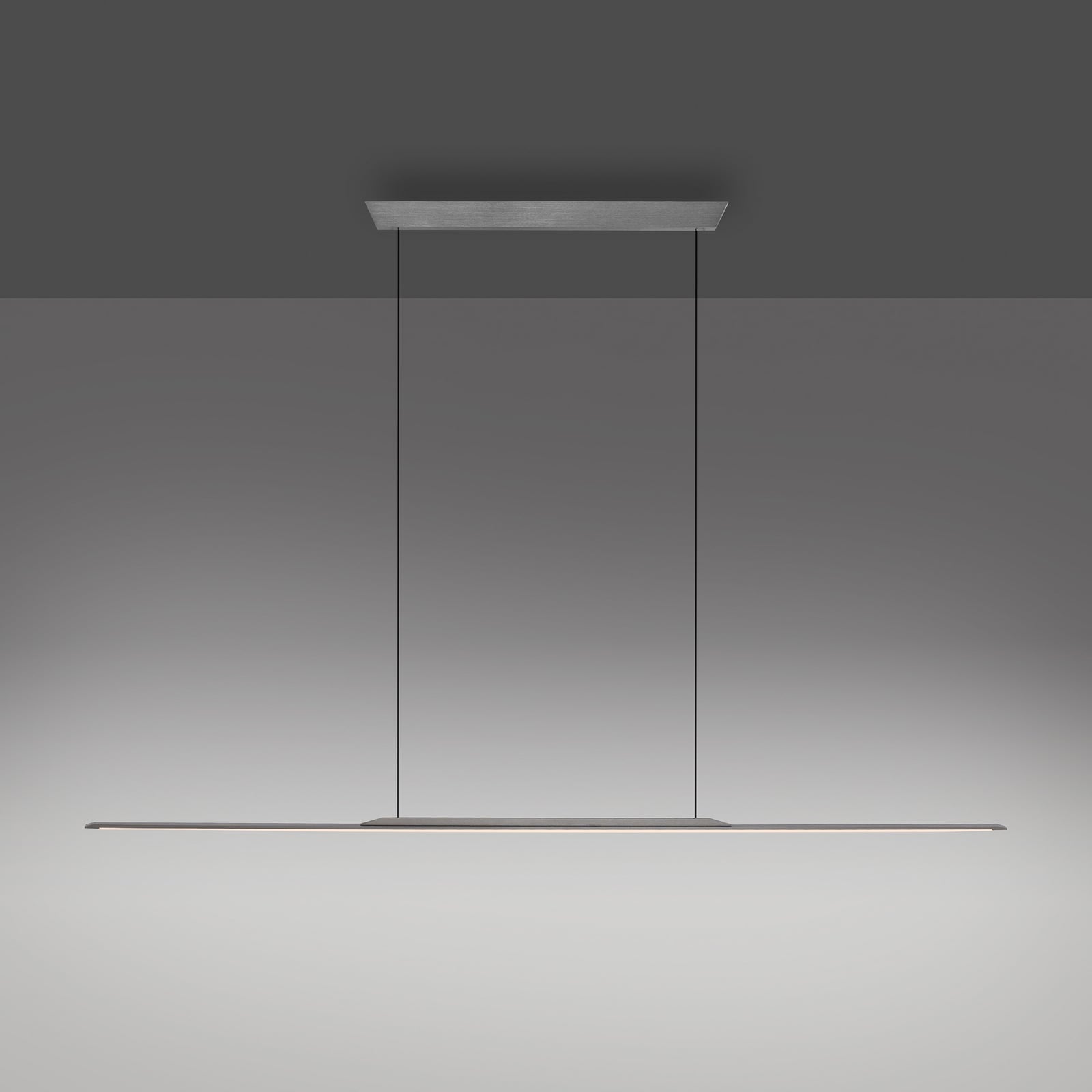 LED pendellampe Surface grå aluminium 160 cm dimbar 25W justerbart oppheng