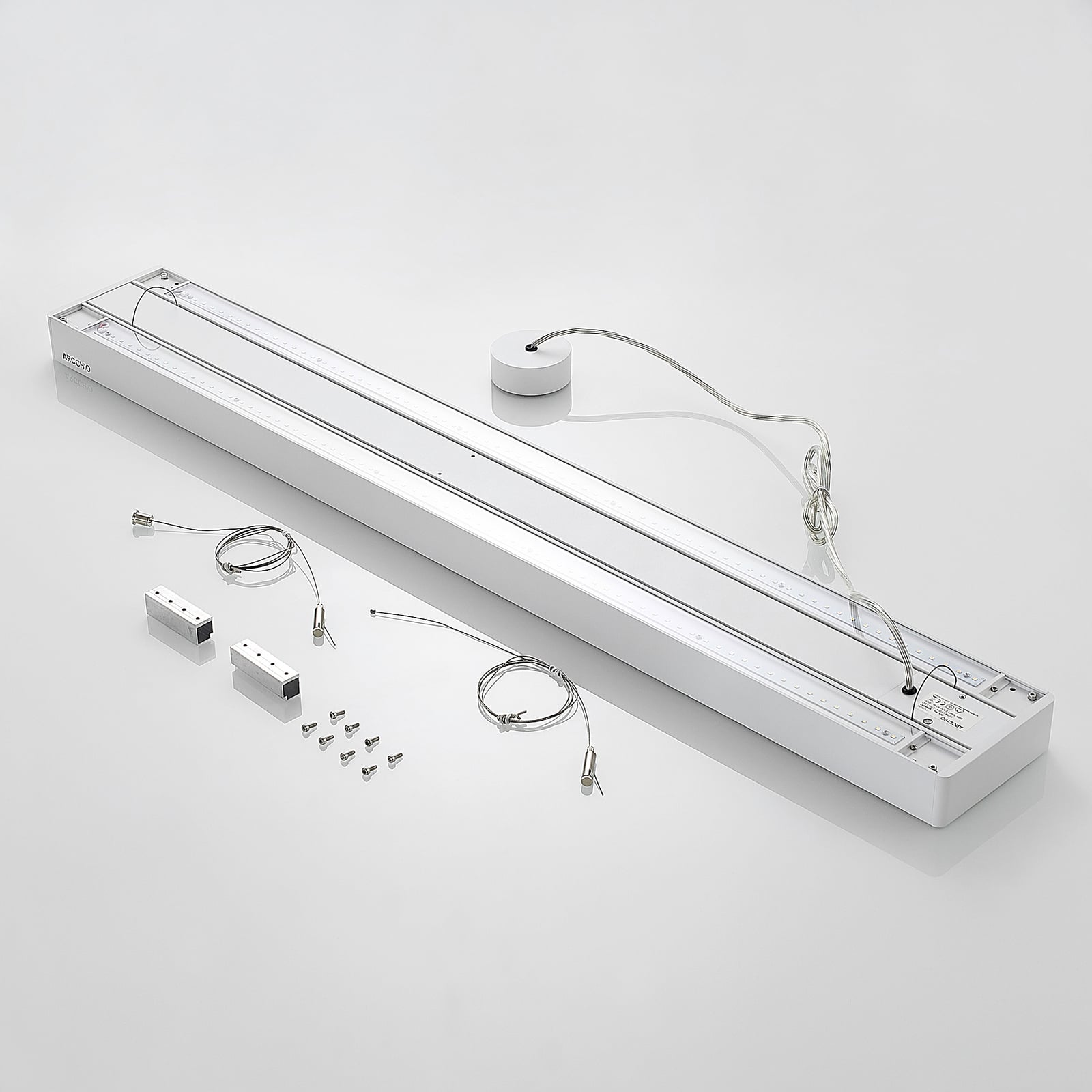 LED pendellampe Susi opp og ned dimbar DALI hvit 120 cm design