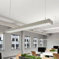 LED pendellampe Susi opp/ned sølv 120 cm forfra