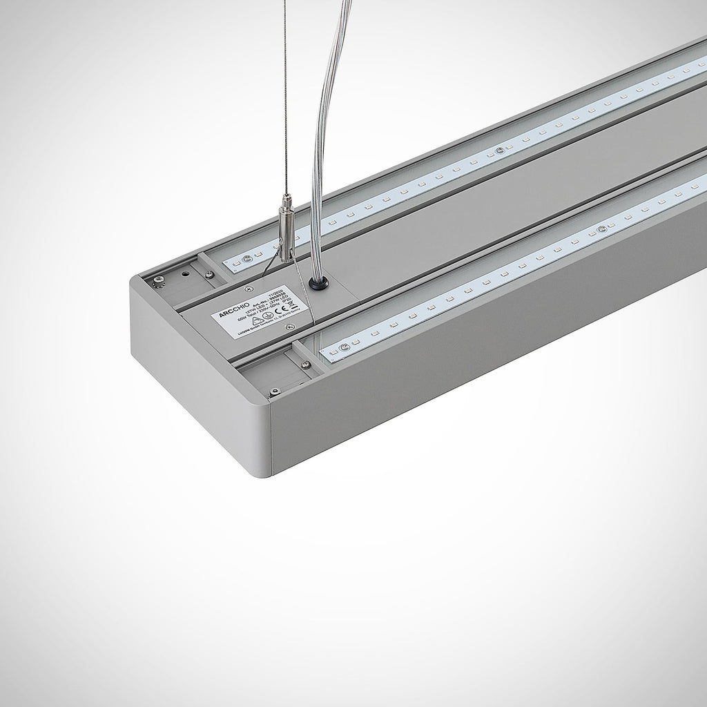 LED pendellampe Susi opp/ned sølv 120 cm nærbilde