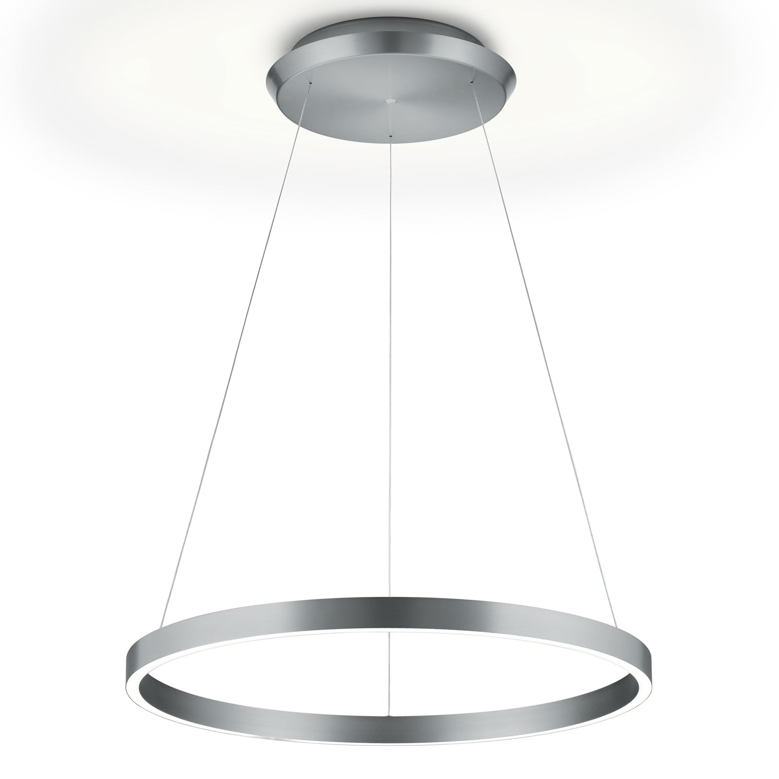 LED pendellampe Svea-L ring Ø60 cm matt nikkel nærbilde