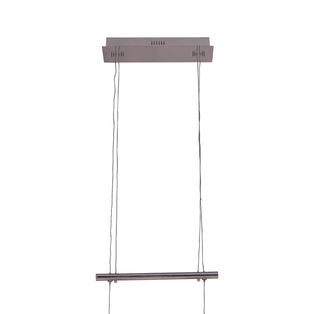 LED pendellampe Swirl dimbar høydejusterbar krom 100 cm 21W justering av høyde