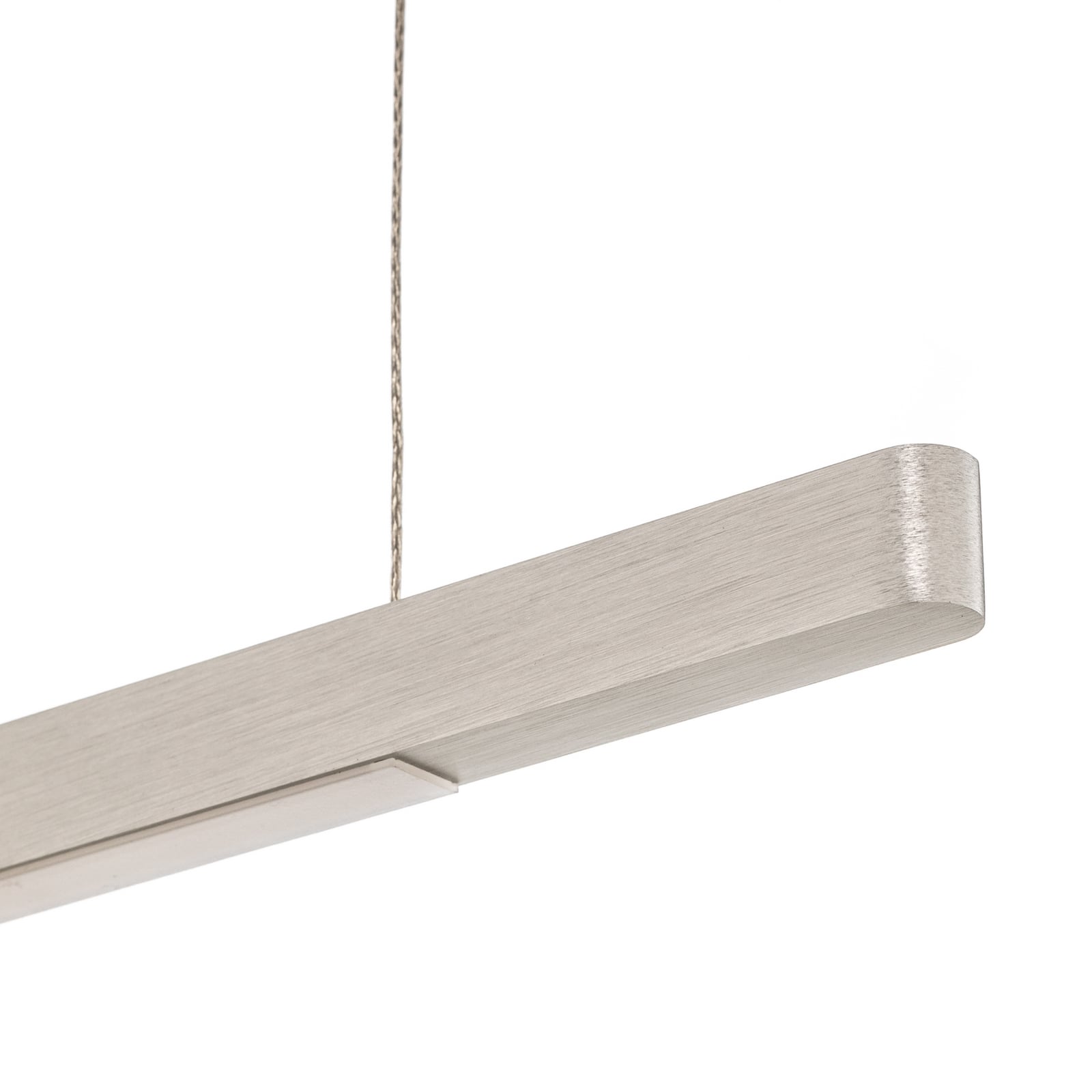 LED pendellampe Talon aluminium 118 cm lyser over bord