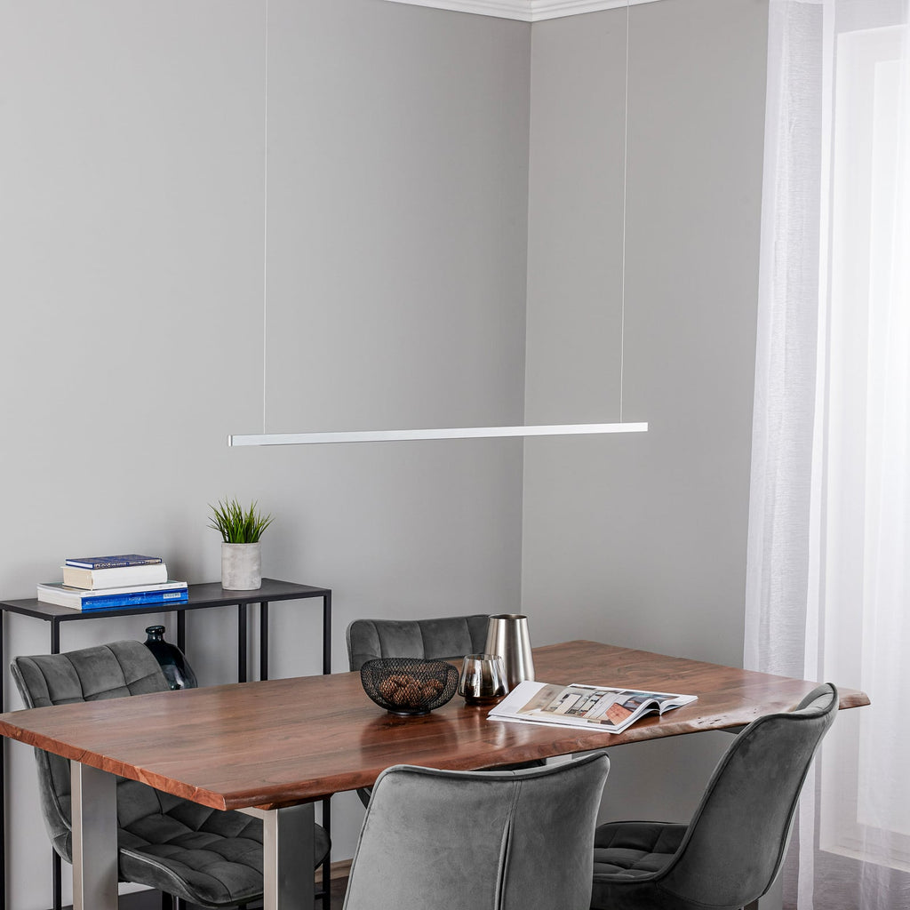 LED pendellampe Talon aluminium 118 cm detalj av overflate