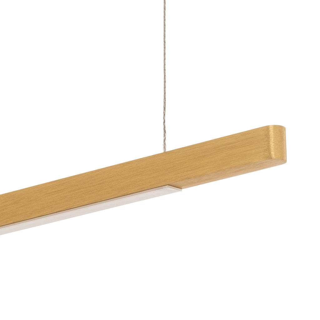 LED pendellampe Talon aluminium messing fra siden