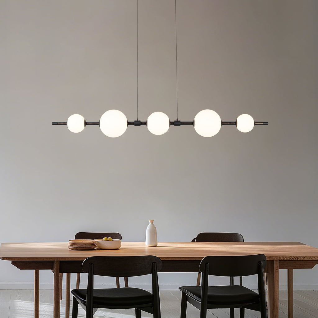 LED pendellampe Tanira svart/hvit bakside