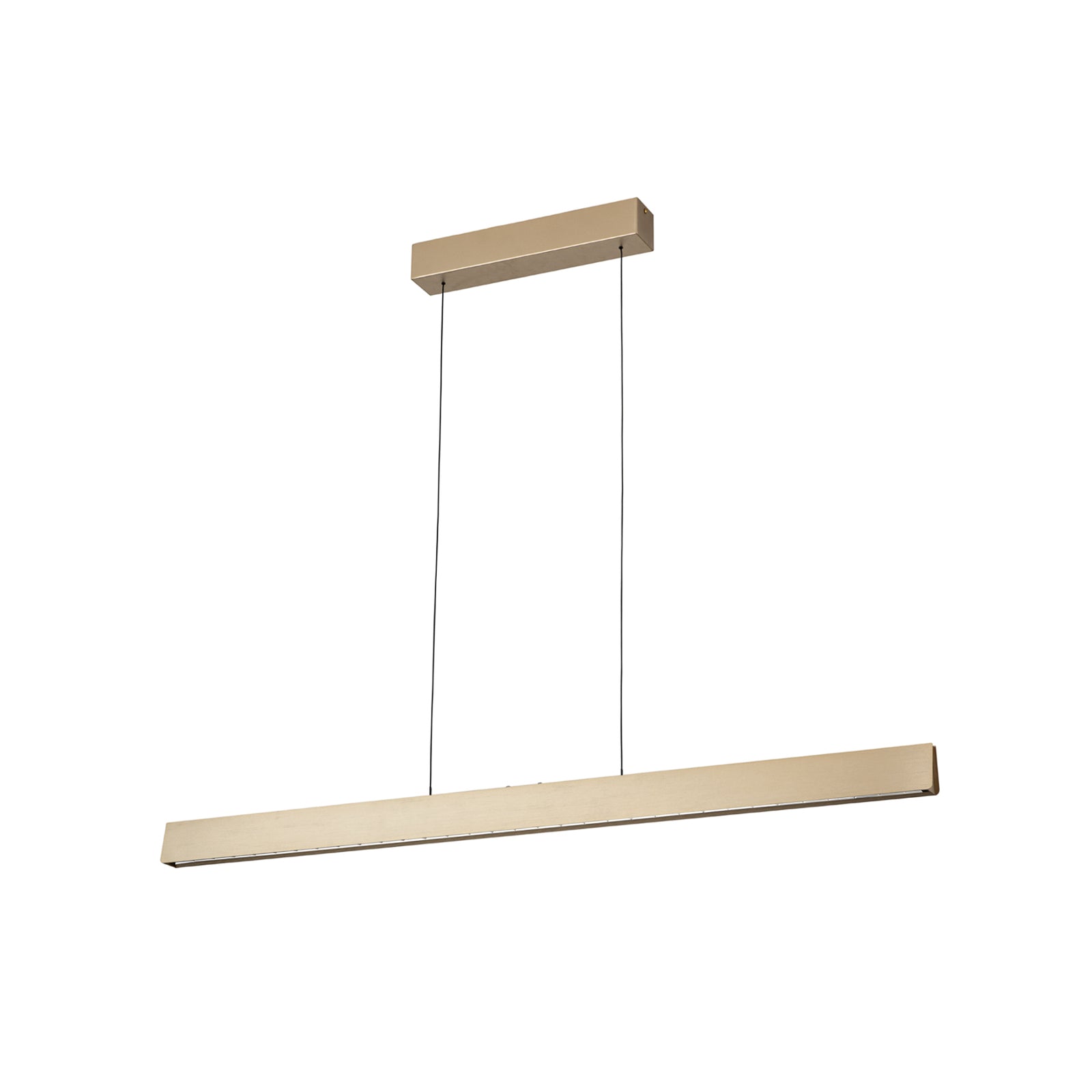LED pendellampe Tara dimbar CCT matt messing 120 cm bakside