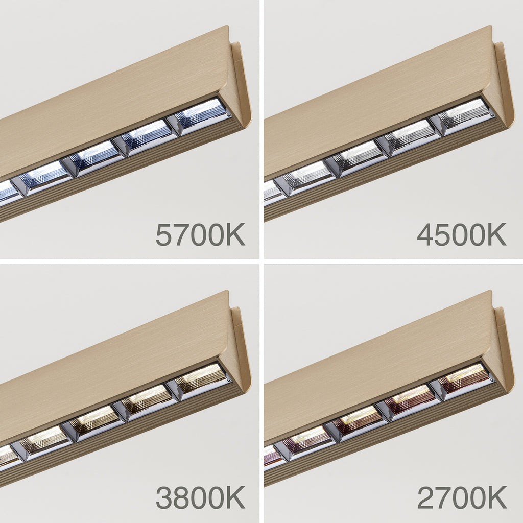 LED pendellampe Tara dimbar CCT matt messing 120 cm materialdetalj