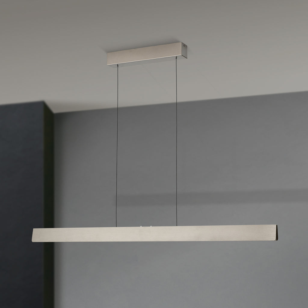 LED pendellampe Tara dimbar CCT matt nikkel detalj av dimmer