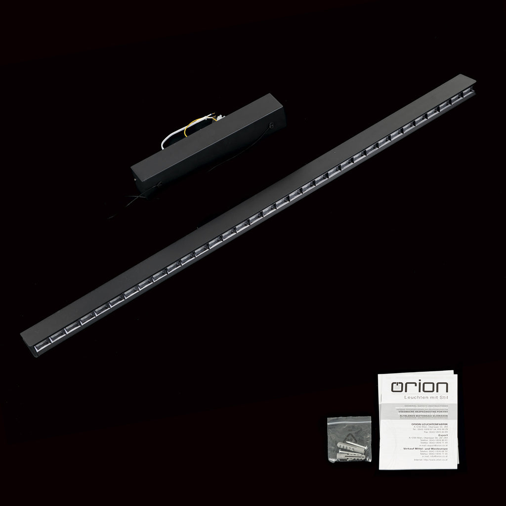 LED pendellampe Tara svart aluminium 120 cm 44W dimbar CCT dimmer knapp
