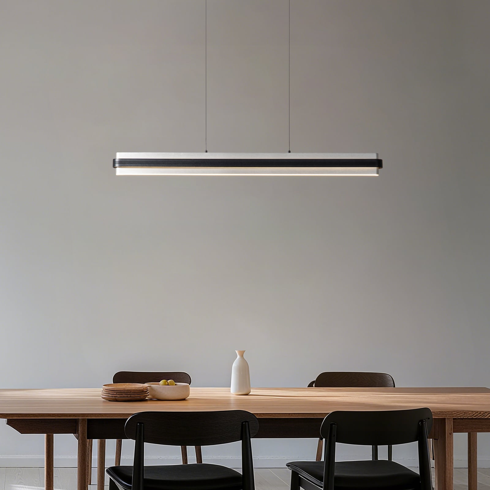 LED pendellampe Tarnin dimbar svart nikkel bakside