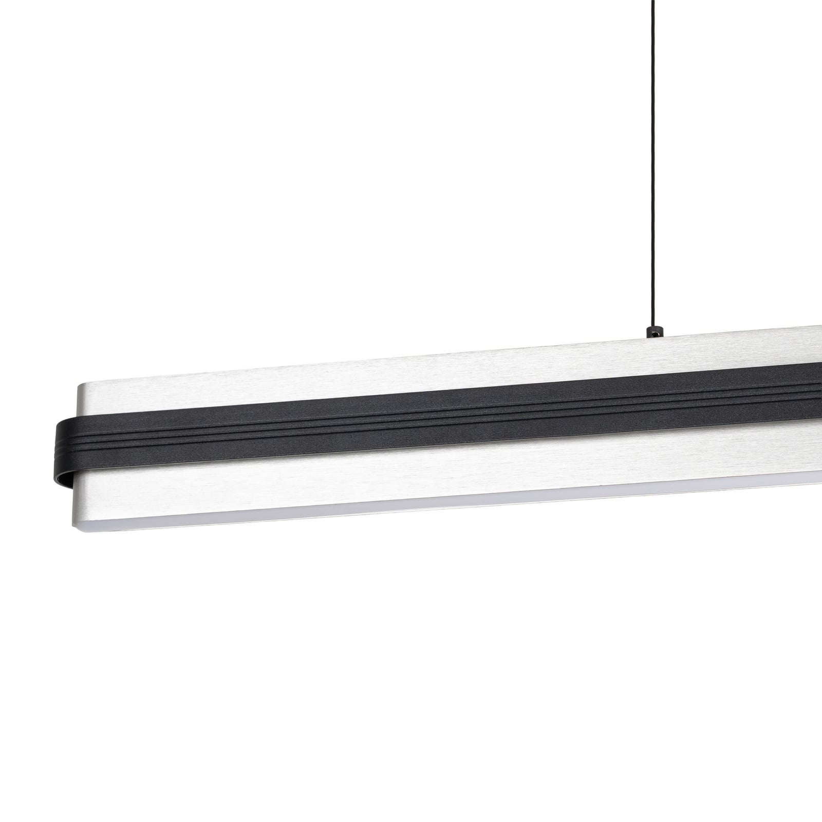 LED pendellampe Tarnin dimbar svart nikkel sideprofil