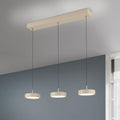 LED pendellampe Teide khaki metall forfra