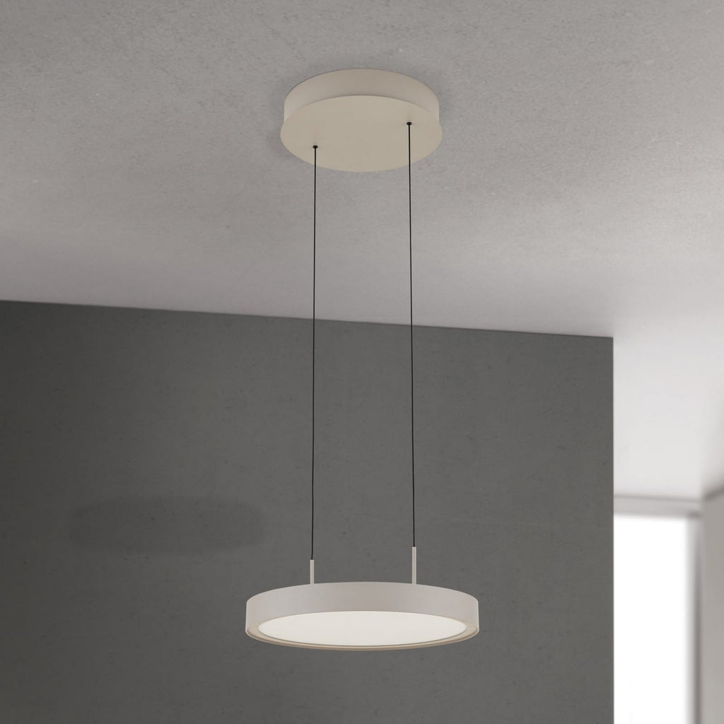 LED pendellampe Teide opp og ned dimbar khaki montert