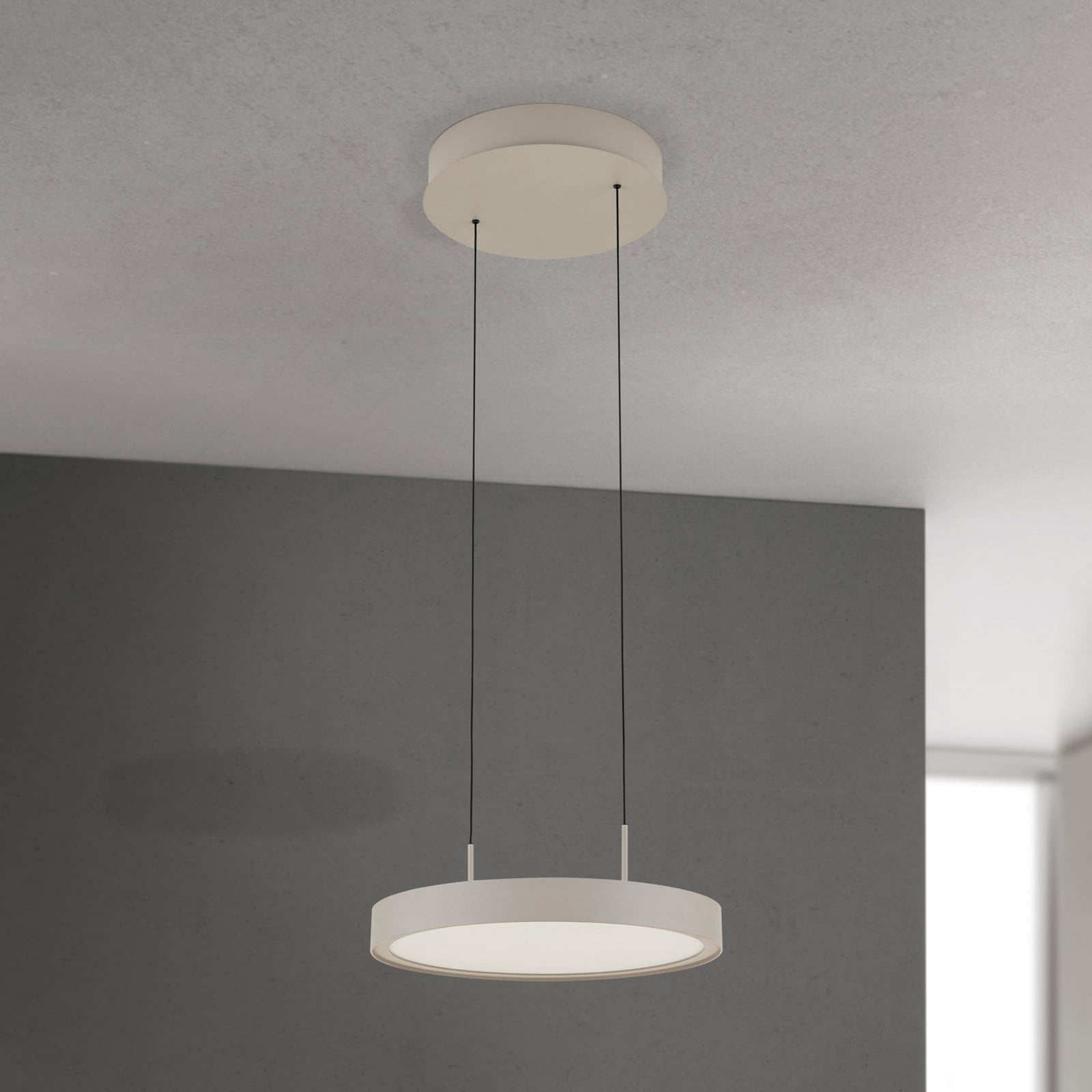 LED pendellampe Teide opp og ned dimbar khaki montert
