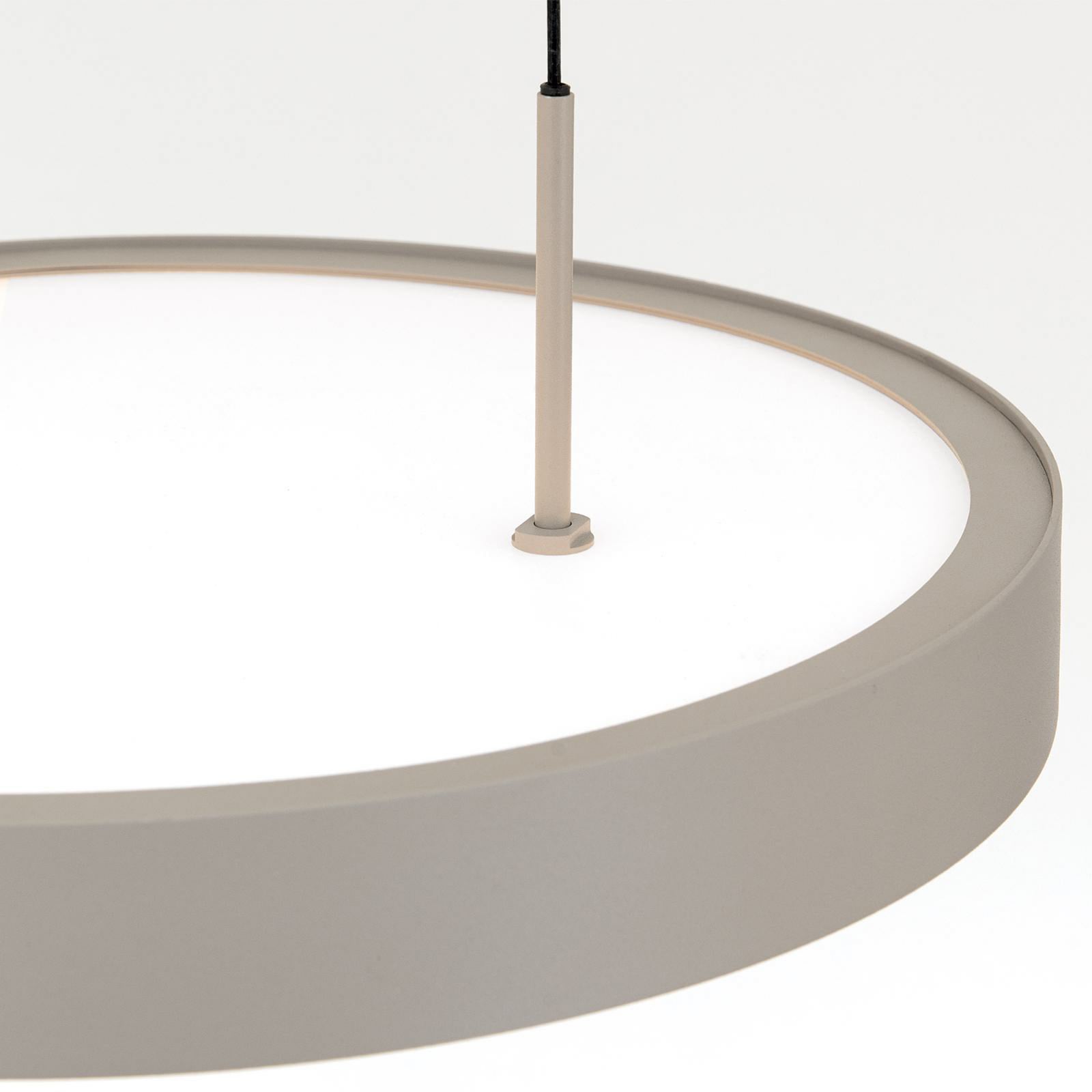 LED pendellampe Teide opp og ned dimbar khaki lyser i rom