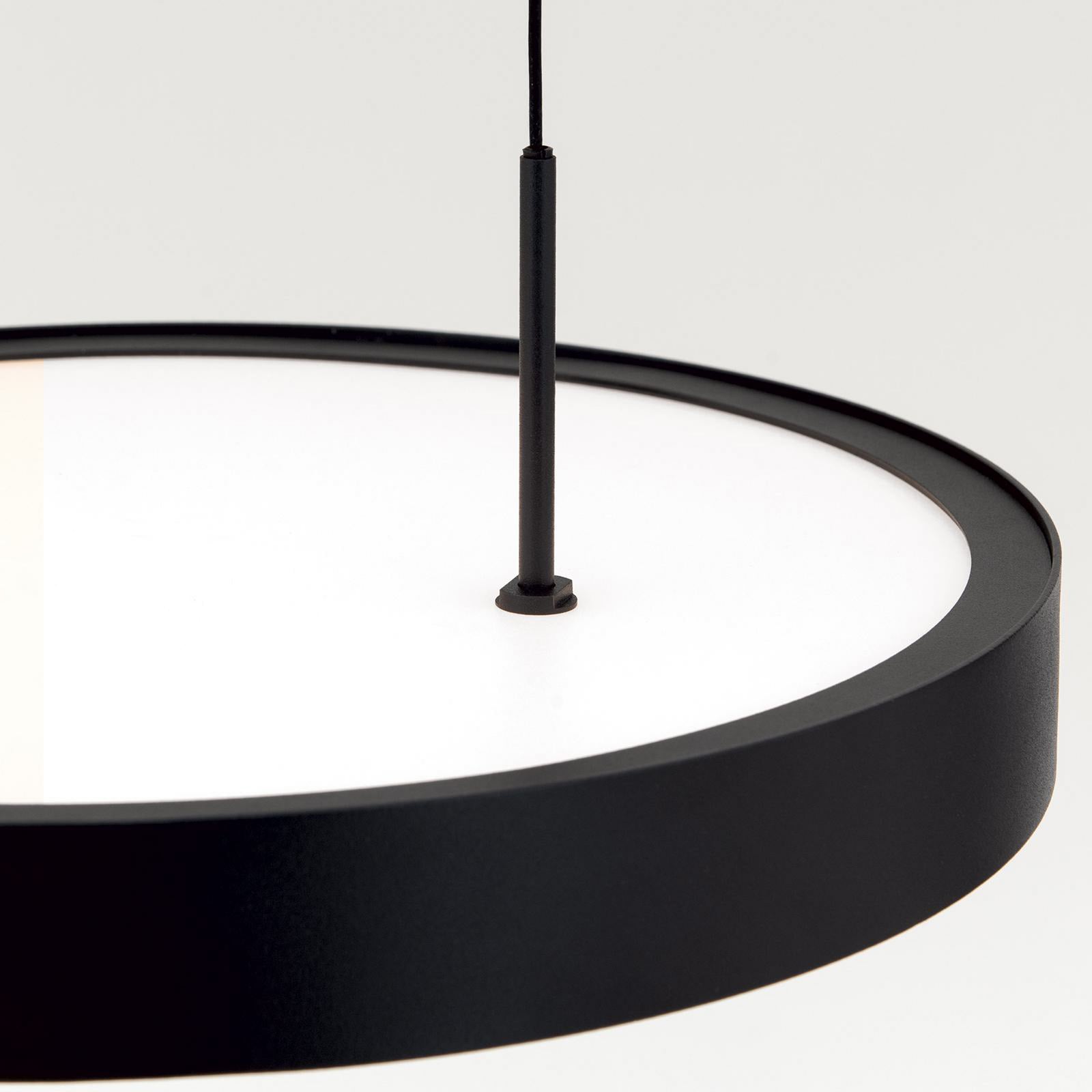 LED pendellampe Teide svart opp og ned dimbar opplyst