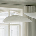 LED pendellampe Tense hvit Tyvek 90 cm fra front