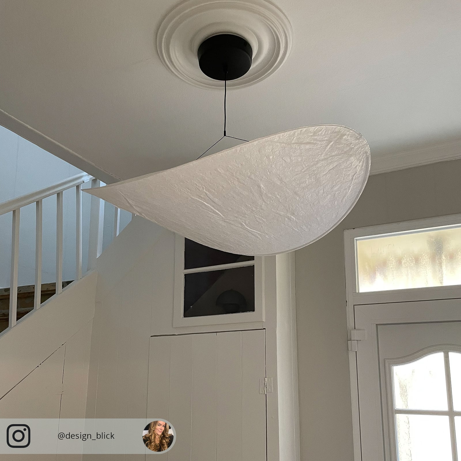 LED pendellampe Tense hvit Tyvek 90 cm oppheng og ledning
