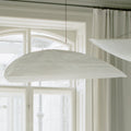 LED pendellampe Tense Tyvek hvit 120 cm dimbar forfra