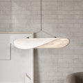 LED pendellampe Tense Tyvek hvit 70 cm dimbar forfra