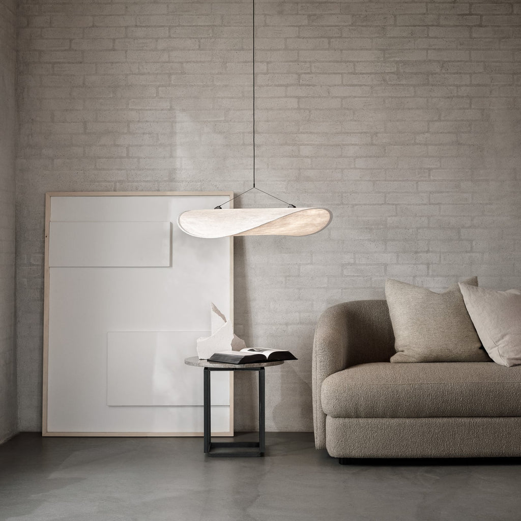 LED pendellampe Tense Tyvek hvit 70 cm dimbar bakside