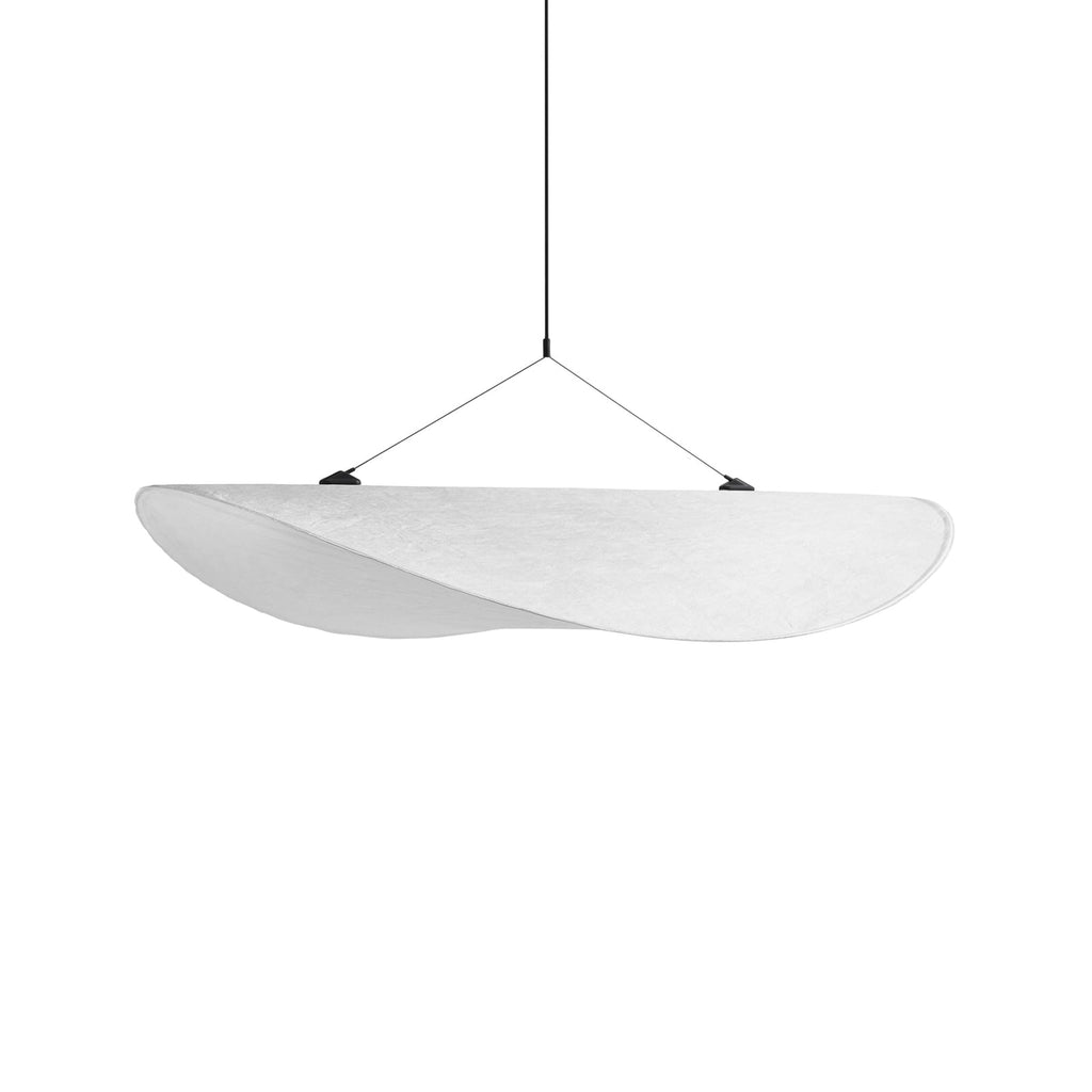 LED pendellampe Tense Tyvek hvit 70 cm dimbar montert i rom